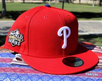 2022 MLB World Series Philadelphia Phillies Fitted Hat New Era 59FIFTY On Field - Image 1 of 4