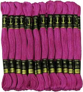 Anchor Embroidery Thread Stranded Cotton Cross Stitch Hand Sewing Threads Pink - Picture 1 of 4