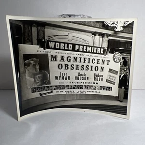 1954 MAGNIFICENT OBSESSION Rock Hudson World Premiere CLE Ohio RKO Theater Photo - Picture 1 of 11