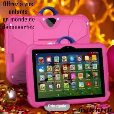 Tablette éducative enfant  à motif de dessin animé  Quad Core Android,7" - Photo 1/4