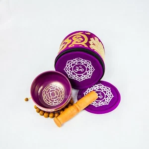 Crown chakra  Tibetan Handmade singing bowl sound healing,meditation, yoga - Picture 1 of 5