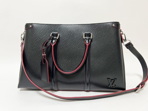 LOUIS VUITTON（LV） Louis Vuitton 2Way Epi Soufflot NV MM borsa tote tracolla pelle nera usata originale