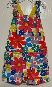 Mini Boden Floral Shortalls Romper EUC Size 8/9 - Picture 1 of 3