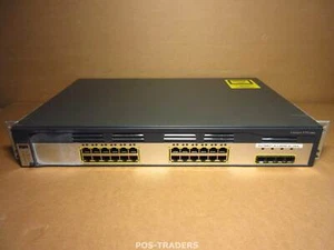 Cisco WS-C3750G-24TS-S V08 3750 Gigabit 24x 10/100/1000+ 4x SFP Network Switch - Bild 1 von 3
