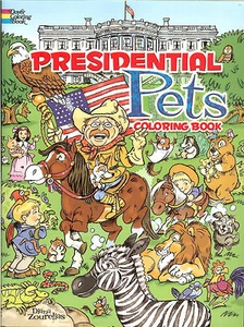 Presidential Pets Coloring Book from Dover Publications, NEW PB - Picture 1 of 2