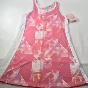 Marika Girls Tank Top Dress Paint Splatter Design Pink White Yellow Size 10-12 - Picture 1 of 9