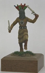 Valiant Miniatures Kit # 9880 Native American Apache Gan Dancer - 54mm - Bild 1 von 2