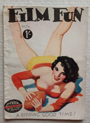 C1 FILM FUN UK 11 1935 ENOCH BOLLES COVER  Format Bedsheet Pulp CURIOSA Cinema - Photo 1/4