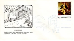 SHORT BRIDGE - CORVALLIS, OR   1977   FDC16821 - Picture 1 of 1