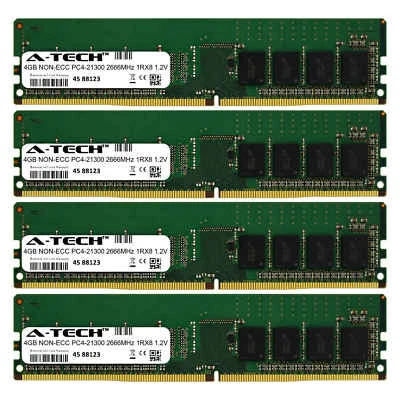 16GB Kit 4 x4GB For Dell XPS Desktops T 8900 8910 8920 8920SE 8930 SE Ram Memory - Image 1 of 3