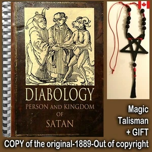 antique book occult black magic rare esoteric manuscript diabology satan satanic - Picture 1 of 12