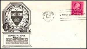 Scott 871 3 Cent Charles Eliot Anderson FDC erased Address Planty 871-8 - Bild 1 von 2