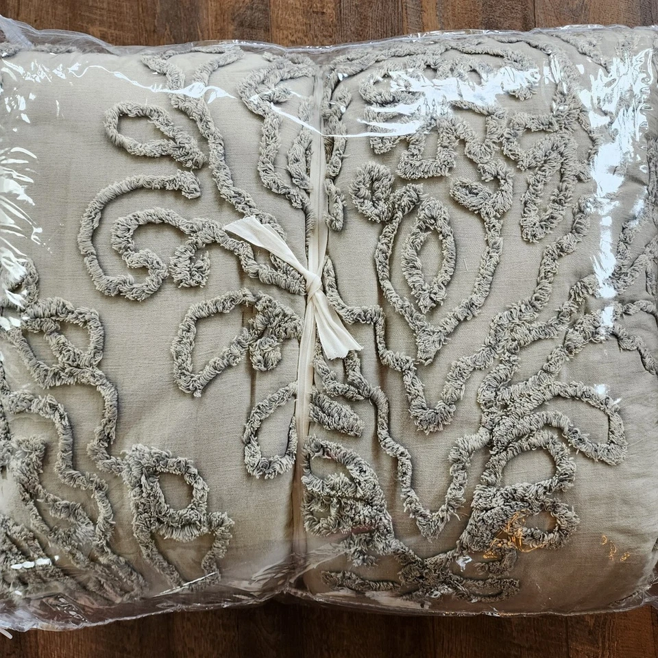 Pottery Barn Renee Sateen Comforter - King / California King - Gray - NEW - Image 1 of 1