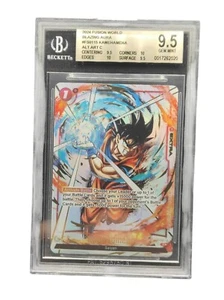 BGS 9.5 Black Dragon Ball Fusion Son Goku Kamehameha Alt Art FS01-15 - Picture 1 of 1
