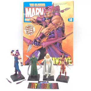 Eaglemoss Marvel The Classic Collection Lot Of 4 Lead Figurines Loose & Damaged - Picture 1 of 12