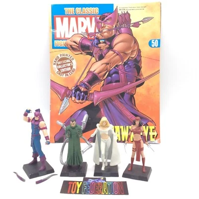 Eaglemoss Marvel The Classic Collection Lot Of 4 Lead Figurines Loose & Damaged - Image 1 of 4