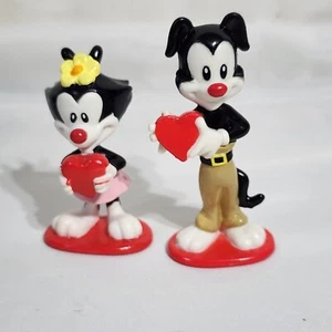 1997 Animaniacs Valentine PVC Figuren Yakko & Dot WB Elmers - Bild 1 von 7
