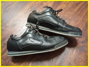 Vintage Brunswick Blitz II Bowling Shoes Men's Black Non Marking Outsole Size 10 - Picture 1 of 8