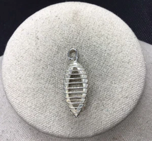 Vintage Sterling Silver 925 Unique Cage Design Pendant S748 - Picture 1 of 4