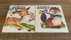 2 Poster Books Adventures of Fergus Adventures of Barney by Edibimbi Varese 1977 - Picture 1 of 12