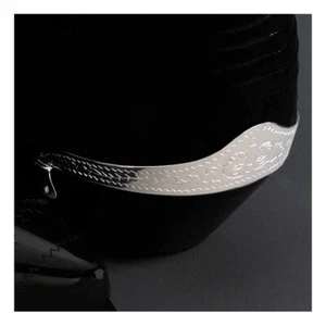 WX-6 Silberfarbenes Back Endstück für Unisex Westernstiefel - Bild 1 von 1