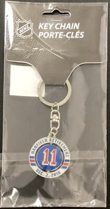 Portachiavi Vic Hadfield Pensionamento #11 New York Rangers MSG 2 dicembre 2018 Hockey NHL - Foto 1 di 2