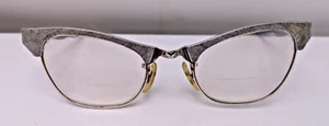 Vintage Cat Eye Glasses 1/10 12K GF 20 MM Bridge Artcraft 4 - 5.25" Aluminum - Picture 1 of 8