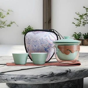 Chinese Tea Set Portable Teapot and Cups for Housewarming Tea Lover Climbing - Picture 1 of 24