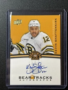 2023-24 Upper Deck Bruins Centennial Bear Tracks Auto Kevin Shattenkirk - Picture 1 of 2