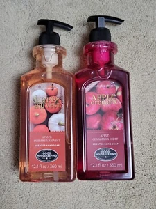 FREE SHIP Simple Pleasures Apple Cinnamon & Pumpkin Harvest Soaps 12.1 fl oz Ea - Picture 1 of 12