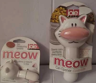 Joie White Meow Can Opener or Measuring Spoons - Image 1 of 4