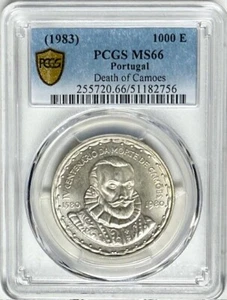 PORTUGAL - Death of Camoes - 1000 Escudos ND(1983) - PCGS MS66 - Superb GEM BU! - Picture 1 of 2