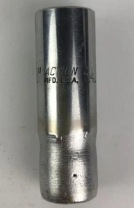 Action 7/16" 6 Point 3/8" Drive Deep Socket 614JXA Made In USA - Bild 1 von 6
