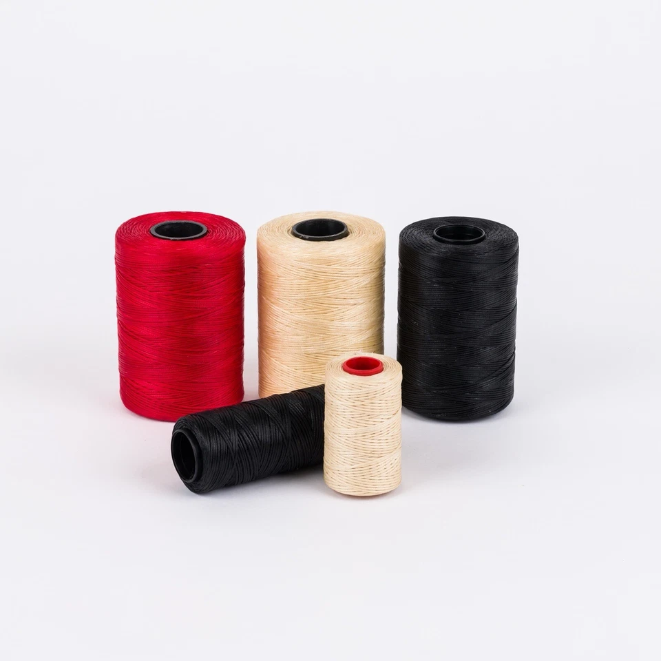 Wax Thread Bundle (Red, Tan, Black) 550 Yds 1.0mm - Image 1 of 4
