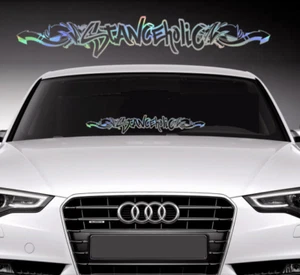 STANCEHOLIC Royal Stance windshield JDM Mugen decal sticker Oil Slick Rainbow - Picture 1 of 3