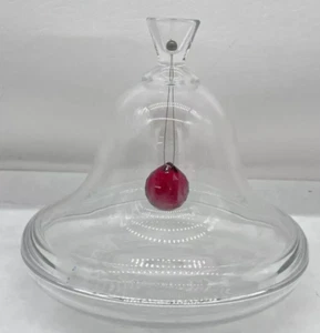 Nachtmann Atelier oi Nestle Dome Bell Crystal Dish, Cow Etches NICE FAST SHIP !! - Picture 1 of 8
