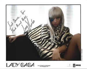 Lady Gaga early SIGNED Photo JSA LOA Autograph RARE Just Dance Spin That Record - Picture 1 of 2