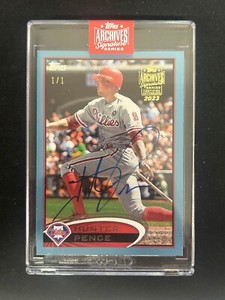 HUNTER PENCE 2023 Topps Archives Signature Series AUTO 1/1 PHILADELPHIA PHILLIES