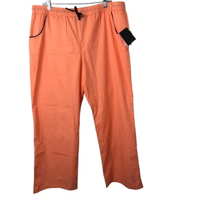 Baby Phat NWT Women's Coral Flare Leg Drawstring Scrub Pants Size XL - Image 1 of 4
