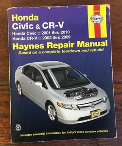 Auto Haynes 42026 Repair Manual Honda Civic 2001-2011 & Honda CR-V 2002-2011 - Bild 1 von 5