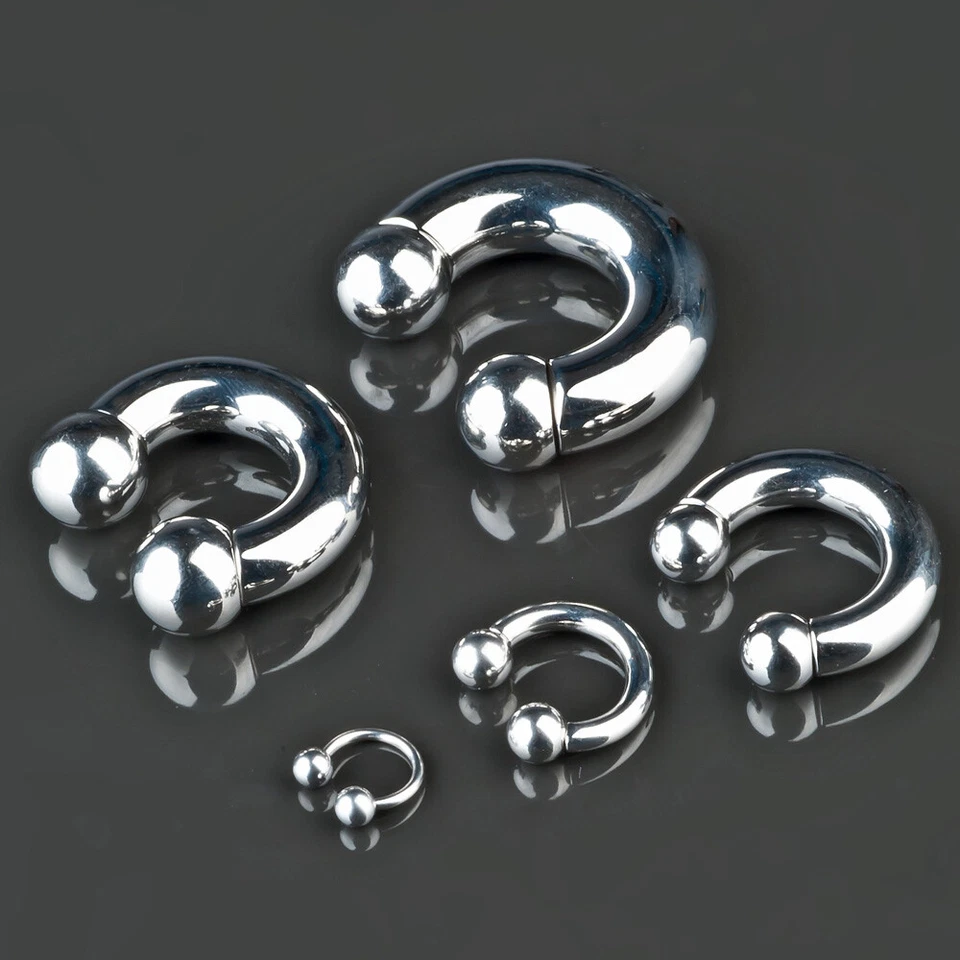 XXL Ferro di Cavallo Labbra Piercing Intimo Sopracciglio Orecchio Cbb Z426 - Immagine 1 di 1