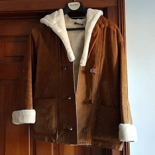 UNDERCOVER Cappotto invernale scamosciato foderato sherpa Victoria Secret cappotto guida XS