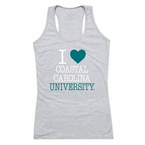 CCU Coastal Carolina University Chanticleers Womens Love Tank Top Tee T-Shirt Cover