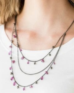Paparazzi Halskette - Pebble Beach Beauty - Lila - Bild 1 von 7