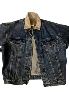 Vintage Gap Workforce Jean Jacket Coat Size Medium - Picture 1 of 6