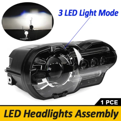 LED Headlights Assembly With DRL High Beam Low Beam For BMW K1200R K1300R - Image 1 of 4