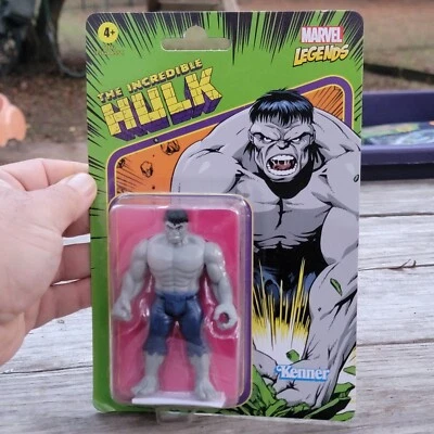 Figura de acción de juguete Hulk gris colección 375 retro de 3,75 pulgadas Marvel Legends Foto 1 de 4