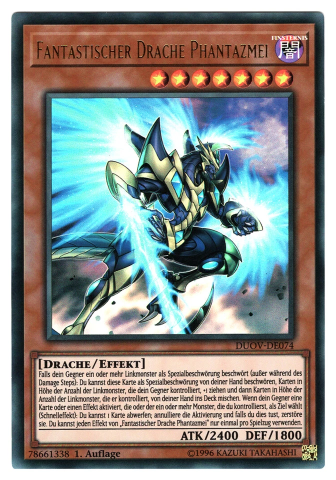 1x GERMAN Fantastical Dragon Phantazmay DUOV-EN074 1st Ed Ultra Rare NM YUGIOH - Image 1 of 1