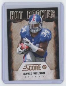 2012 Score Hot Rookies David Wilson Football Card New York Giants #11 - Picture 1 of 2