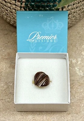 Premier Designs AMELIA кольцо размер 7 старинный медный товар # 172607 новый - Изображение 1 из 4